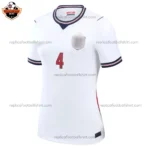 England World Cup 2026 RICE 4 Home Women Replica Football Shirt