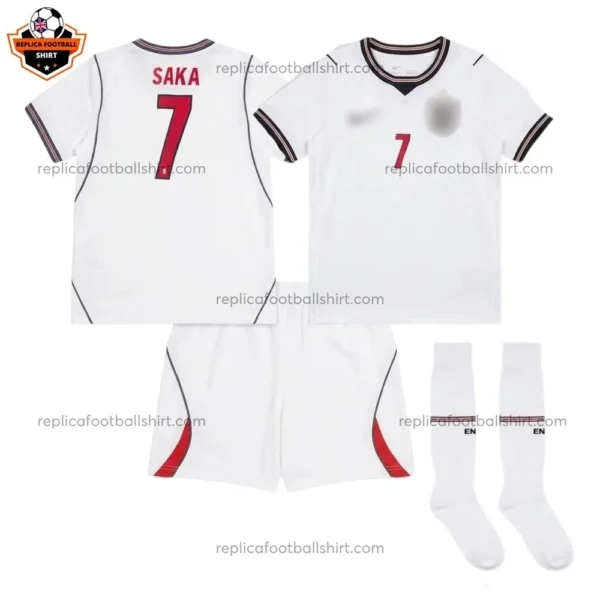 England World Cup 2026 SAKA 7 Home Kid Replica Football Kit