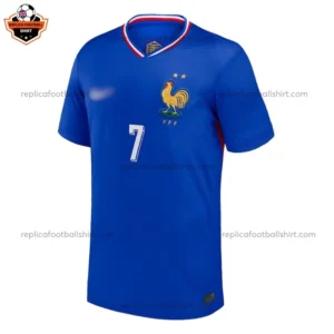 France Home Men Replica Football Shirt 2024 GRIEZMANN 7 Printed - Front view