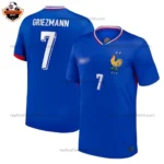 France Home Men Replica Football Shirt 2024 GRIEZMANN 7 Printed