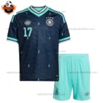 Germany WIRTZ 17 World Cup 2026 Away Kid Replica Football Kit
