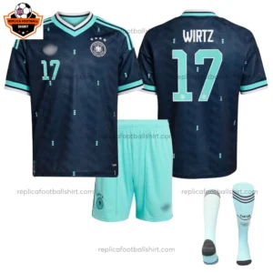 Germany WIRTZ 17 World Cup 2026 Away Kid Replica Football Kit