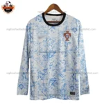 Portugal Away Men Replica Football Shirt 2024 Long Sleeve