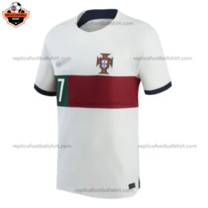 Portugal Away Stadium Shirt World Cup Men Replica Football Shirt 2022 RONALDO 7 Printed - Front view