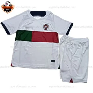 Portugal Away World Cup Kid Replica Football Kit 2022 - Front view (1)