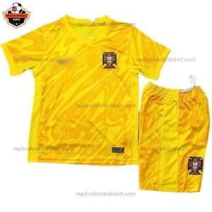 Portugal Yellow Goalkeeper Kid Replica Football Kit 2024