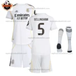 Real Madrid BELLINGHAM 5 Home Kid Replica Football Kit 2025/26