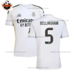 Real Madrid BELLINGHAM 5 Home Men Replica Football Shirt 2025/26