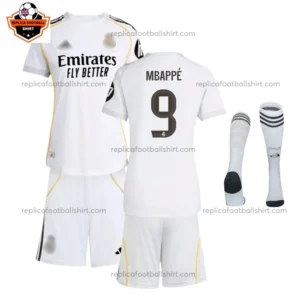 Real Madrid MBAPPÉ 9 Home Kid Replica Football Kit 2025/26