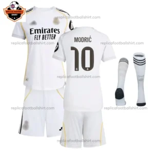 Real Madrid MODRIĆ 10 Home Kid Replica Football Kit 2025/26