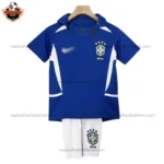 Retro Brazil Away Kid Replica Football Kit 2002