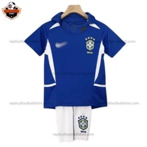Retro Brazil Away Kid Replica Football Kit 2002