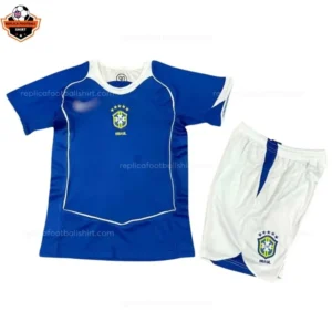 Retro Brazil Away Kid Replica Football Kit 2004