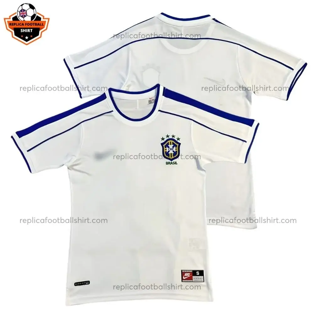 Retro Brazil Away Men Replica Football Shirt 1998