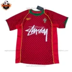 Retro Portugal Stussy Home Men Replica Football Shirt 2004