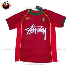 Retro Portugal Stussy Home Men Replica Football Shirt 2004