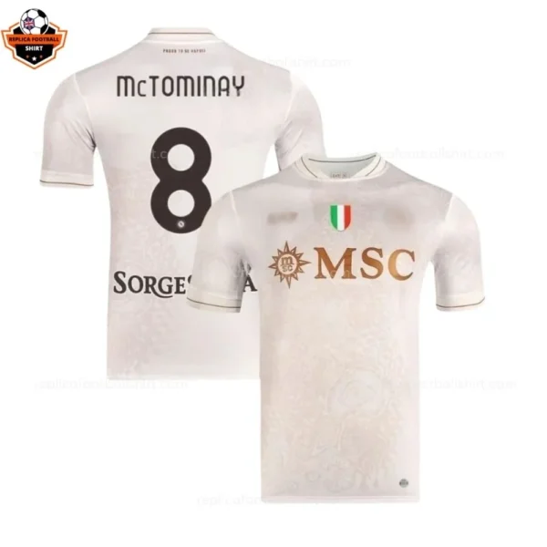 SSC Napoli Away Adult Replica Football Shirt 2025/26 McTOMINAY 8 Printed