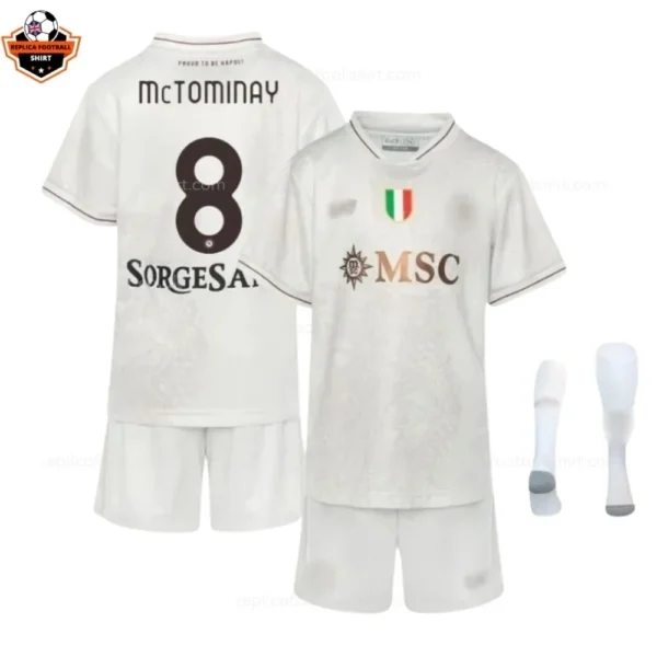 SSC Napoli Away Kid Replica Football Kit 2025/26 McTOMINAY 8 Printed