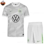 VFL Wolfsburg Away Kid Replica Football Kit 2025/26