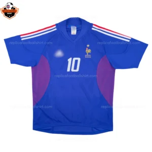 Retro France Home Men Replica Football Shirt 2002