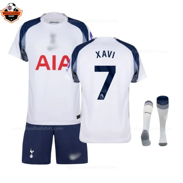 Tottenham Hotspur XAVI 7 Home Kid Replica Football Kit 2025/26