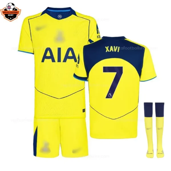 Tottenham Hotspur XAVI 7 Third Replica Football Kit 2025/26