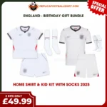 England World Cup 2026 Gift Bundle – Home Adult Kit & Kids Football Kit