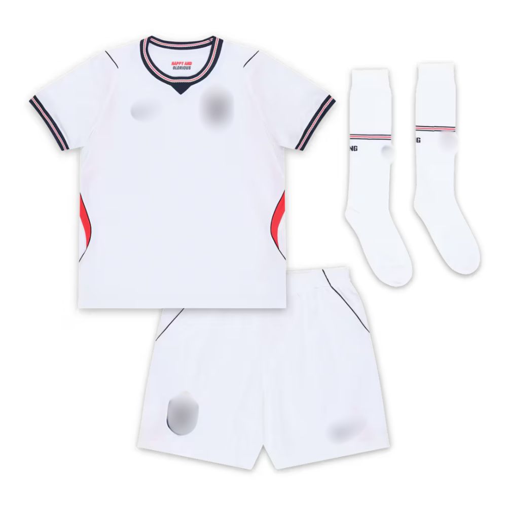 England World Cup 2026 O'REILLY 3 Home Kid Replica Football Kit - Front view