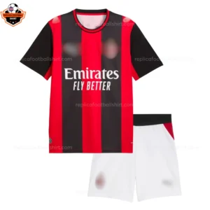 AC Milan Home Kid Replica Football Kit 2026/27 - Front view