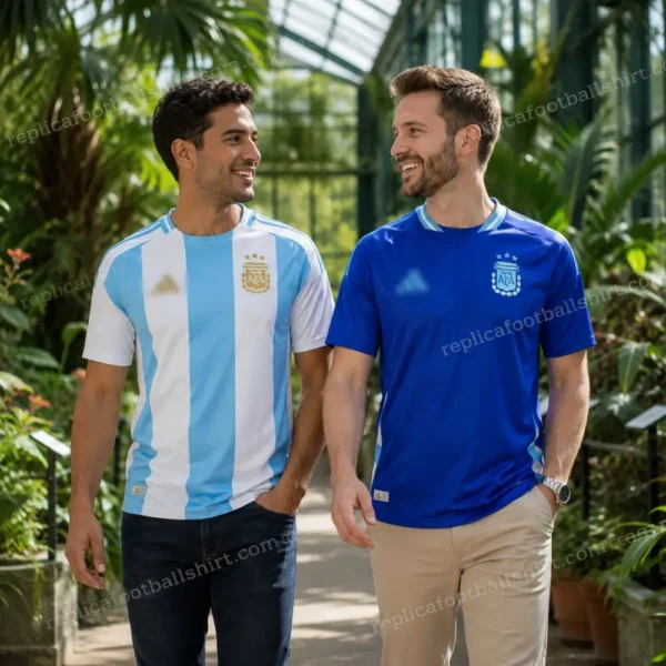 Argentina 2024 Gift Bundle – Home and Away Fan-Version Men Football Shirts