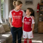 Arsenal 2025/26 Gift Bundle – Home Mom Shirt & Son Kit Fan-Version
