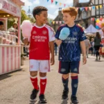 Arsenal 2025/26 Gift Bundle – Home and Third Fan-Version Kids Football Kits (With Socks)