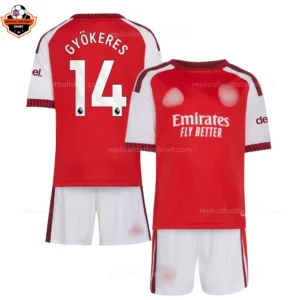 Arsenal Home Kid Replica Football Kit 2026/27 Gyökeres 14 Printed