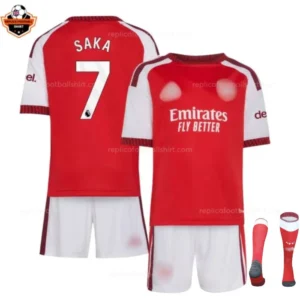 Arsenal Home Kid Replica Football Kit 2026/27 SAKA 7 Printed