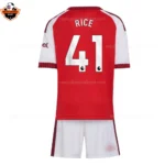 Arsenal Home Kid Replica Football Kit 2026/27 RICE 41 Printed