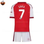 Arsenal Home Kid Replica Football Kit 2026/27 SAKA 7 Printed