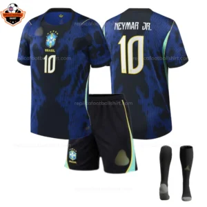 Brazil World Cup 2026 NEYMAR JR. 10 Away Kid Replica Football Kit