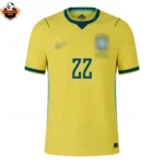 Brazil World Cup 2026 MARTINELLI 22 Home Men Replica Football Shirt