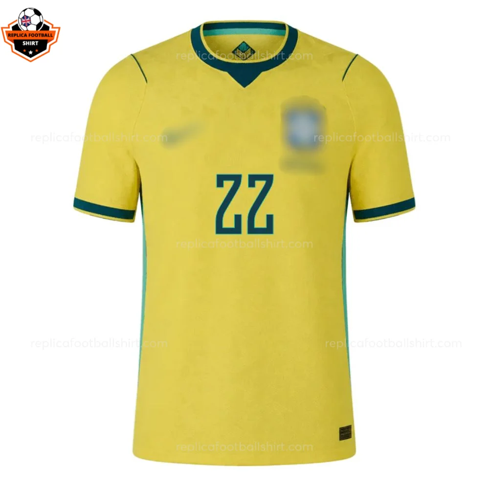 Brazil World Cup 2026 MARTINELLI 22 Home Men Replica Football Shirt - Front view