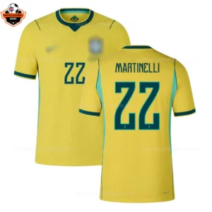 Brazil World Cup 2026 MARTINELLI 22 Home Men Replica Football Shirt - Over view