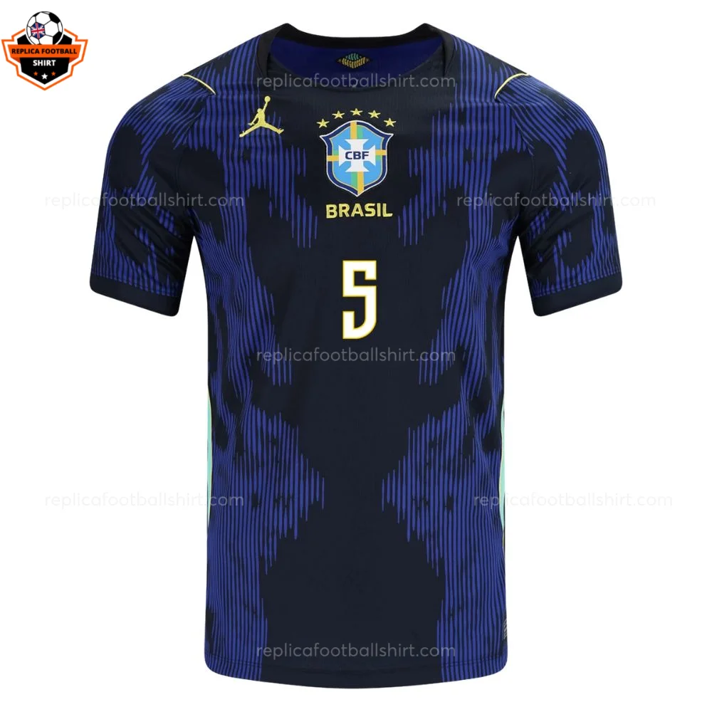 Brazil World Cup 2026 CASEMIRO 5 Away Men Replica Football Shirt - Front view