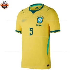 Brazil World Cup 2026 CASEMIRO 5 Home Men Replica Football Shirt - Front view