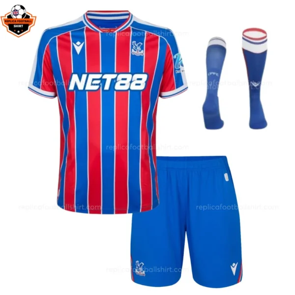 Crystal Palace Home Kid Replica Football Kit 2025/26