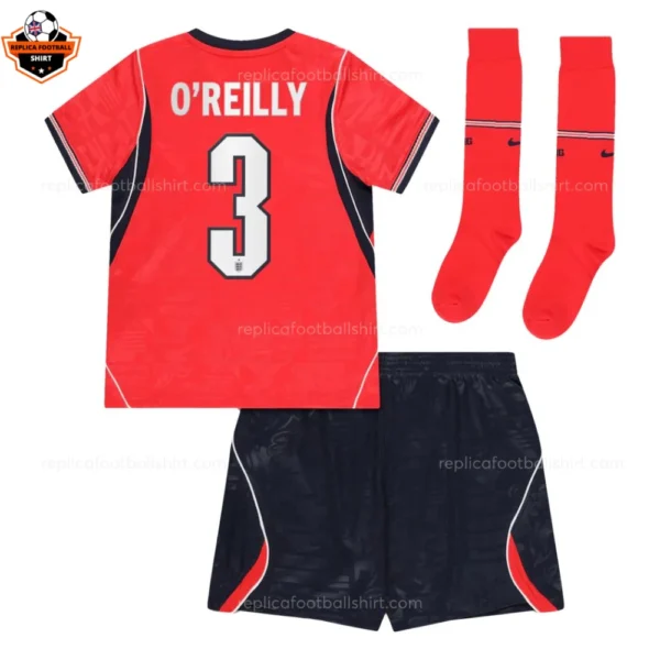 England World Cup 2026 O'REILLY 3 Away Kid Replica Football Kit