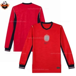 England World Cup 2026 Away Long Sleeve Men Replica Football Shirt
