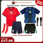 England & Brazil World Cup 2026 Gift Bundle – Away Kids Football Kit