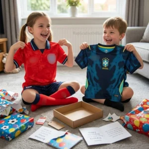 England & Brazil World Cup 2026 Gift Bundle – Away Kids Football Kit - details (1)