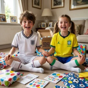 England & Brazil World Cup 2026 Gift Bundle – Home Kids Football Kit - details (1)