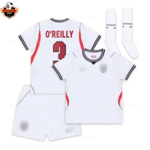 England World Cup 2026 O'REILLY 3 Home Kid Replica Football Kit