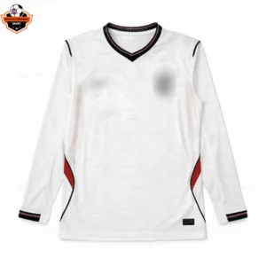 England World Cup 2026 Home Long Sleeve Men Replica Football Shirt - Front view